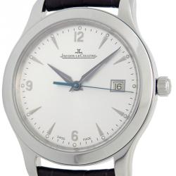 Jaeger LeCoultre Silver Stainless Steel Master Control Men's Wristwatch 40MM
