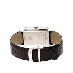  Jaeger LeCoultre Silver Stainless Steel Grande Reverso 273.8.04 Men's Wristwatch 30 mm