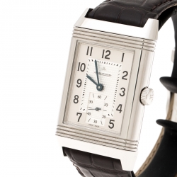  Jaeger LeCoultre Silver Stainless Steel Grande Reverso 273.8.04 Men's Wristwatch 30 mm