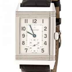  Jaeger LeCoultre Silver Stainless Steel Grande Reverso 273.8.04 Men's Wristwatch 30 mm