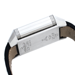 Jaeger LeCoultre Silver White Stainless Steel Reverso Squadra 230.8.77 Men's Wristwatch 35 mm