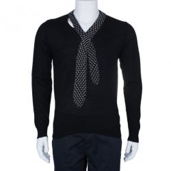 مملوكة مسبقًا Jean Paul Gaultier Mens Knit Tie Sweater S