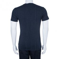 Pre Owned Jean Paul Gaultier Mens Pinstriped T-Shirt S