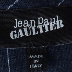 Pre Owned Jean Paul Gaultier Mens Pinstriped T-Shirt S