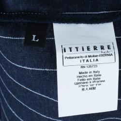 Pre Owned Jean Paul Gaultier Mens Pinstriped T-Shirt L