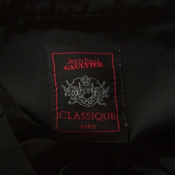 Pre Owned Jean Paul Gaultier Black Wool Lightweight Cargo Trousers XL