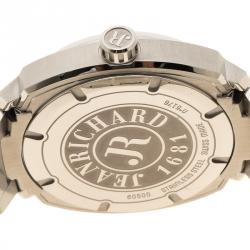 Pre Owned JeanRichard Silver Stainless Steel Terrascope Men's Wristwatch 50 mm