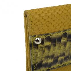 مملوكة مسبقًا Jimmy Choo Embossed Leather and Elaphe Uma Wallet