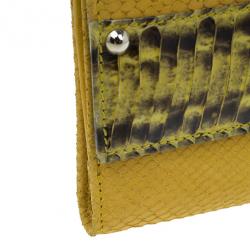 مملوكة مسبقًا Jimmy Choo Embossed Leather and Elaphe Uma Wallet