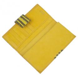 مملوكة مسبقًا Jimmy Choo Embossed Leather and Elaphe Uma Wallet