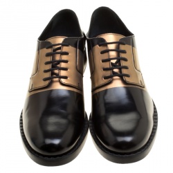 Jimmy Choo Two Tone Leather Alaric Lace Up Derby Size 43