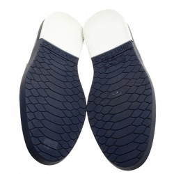 Jimmy Choo Printed Leather and Canvas Grove Slip On Sneakers Size 42