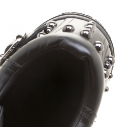 Pre Owned Jimmy Choo Black Studded Leather Roman Sneakers Size 42