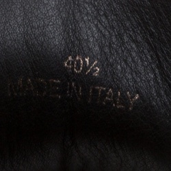 Pre Owned حذاء رياضي جيمي تشو مرتفع من أعلى أرشي جلد مرصع أسود مقاس 43