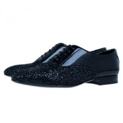Jimmy Choo Black Patent Glitter Barker Oxfords Size 43