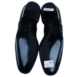 Jimmy Choo Black Patent Glitter Barker Oxfords Size 43