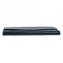 Pre Owned Jimmy Choo Black Snakeskin Reese Clutch