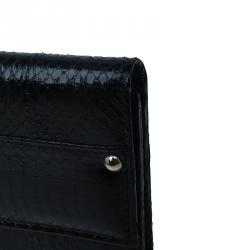 Pre Owned Jimmy Choo Black Snakeskin Reese Clutch