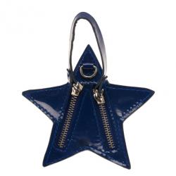 Pre Owned Jimmy Choo Blue Patent Star Pouch