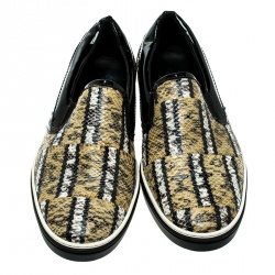 Jimmy Choo Multicolor Python Slip On Sneakers Size 43