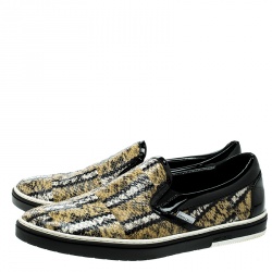 Jimmy Choo Multicolor Python Slip On Sneakers Size 43