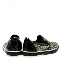 Jimmy Choo Multicolor Python Slip On Sneakers Size 43