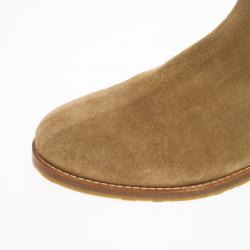 Pre Owned Jimmy Choo Brown Suede Yazz Knee Length Fur Lined Boots Size 38