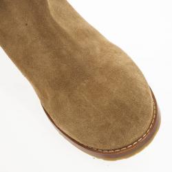 Pre Owned Jimmy Choo Brown Suede Yazz Knee Length Fur Lined Boots Size 38