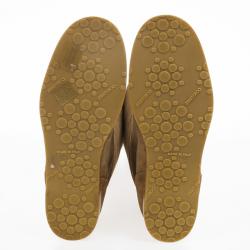 Pre Owned Jimmy Choo Brown Suede Yazz Knee Length Fur Lined Boots Size 38