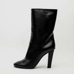 مملوكة مسبقًا Jimmy Choo Black Leather Mid Calf Boots Size 39
