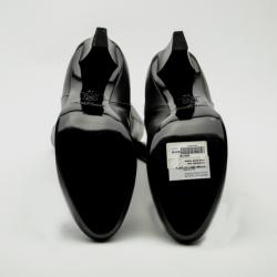 مملوكة مسبقًا Jimmy Choo Black Leather Mid Calf Boots Size 39