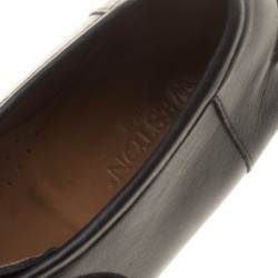 Pre Owned J.M.Weston Black Leather Lace Up Derby Size 42.5