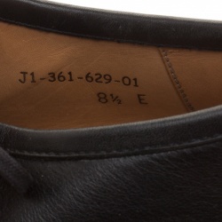 Pre Owned J.M.Weston Black Leather Lace Up Derby Size 42.5