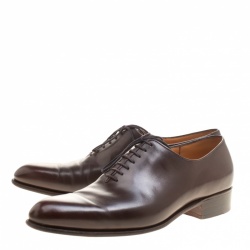 J.M.Weston Brown Leather Lace Up Oxfords Size 43 