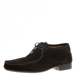 J.M.Weston Black Suede Lace Up Derby Size 42.5