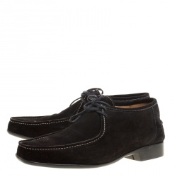 J.M.Weston Black Suede Lace Up Derby Size 42.5