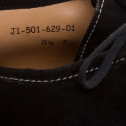 J.M.Weston Black Suede Lace Up Derby Size 42.5