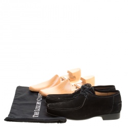 J.M.Weston Black Suede Lace Up Derby Size 42.5