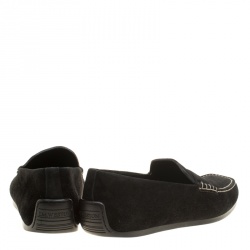 J.M.Weston Black Suede Penny Loafers Size 42.5