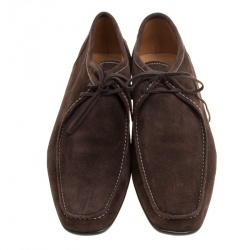 J.M.Weston Brown Suede Lace Up Derby Size 42.5