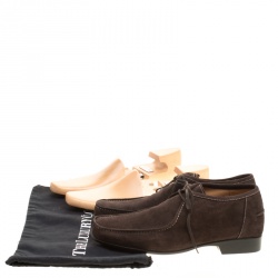 J.M.Weston Brown Suede Lace Up Derby Size 42.5
