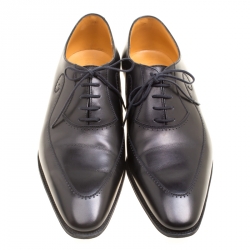 J.M.Weston Black Leather Oxfords Size 42