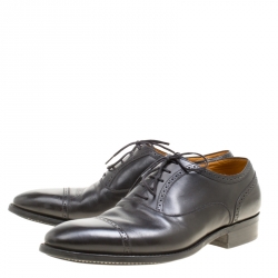J.M.Weston Black Leather Oxfords Size 43