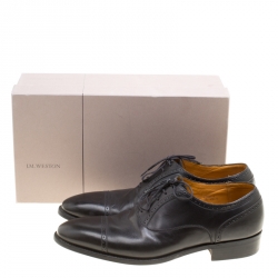J.M.Weston Black Leather Oxfords Size 43