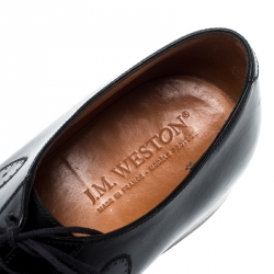 J.M.Weston Black Leather Oxfords Size 42