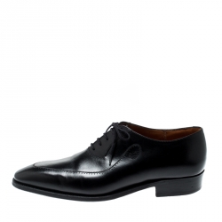 J.M.Weston Black Leather Oxfords Size 42