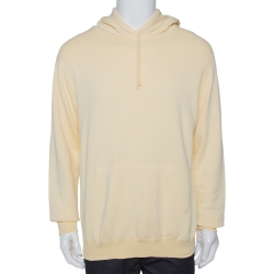 John Elliott Light Yellow Vintage Cotton Fleece Hoodie L