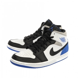 Pre Owned Air Jordan 1 Mid Nike Tri Color Leather and Suede Union LA Flip High Top Sneakers Size 42.5