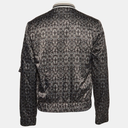 Just Cavalli Multicolor Animal Print Synthetic Bomber Jacket L