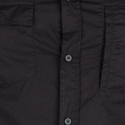 Pre Owned Just Cavalli Black Inverted Pocket Detail Button Front Shirt XL